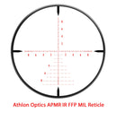 Athlon Optics Argos BTR 6-24 x 50 First Focal Plane (FFP) 30 mm Tube Illuminated APMR MIL Reticle 214061