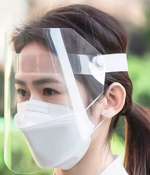 5 Pack Safe Shield Plastic Mask