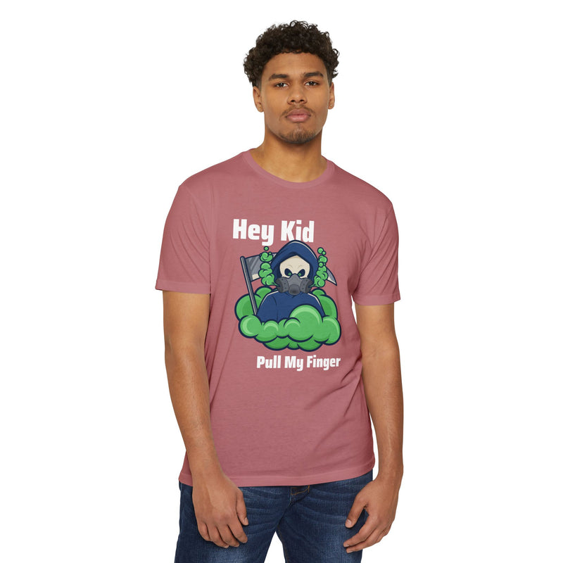 Hey Kid, Pull My Finger Unisex CVC Jersey T-shirt