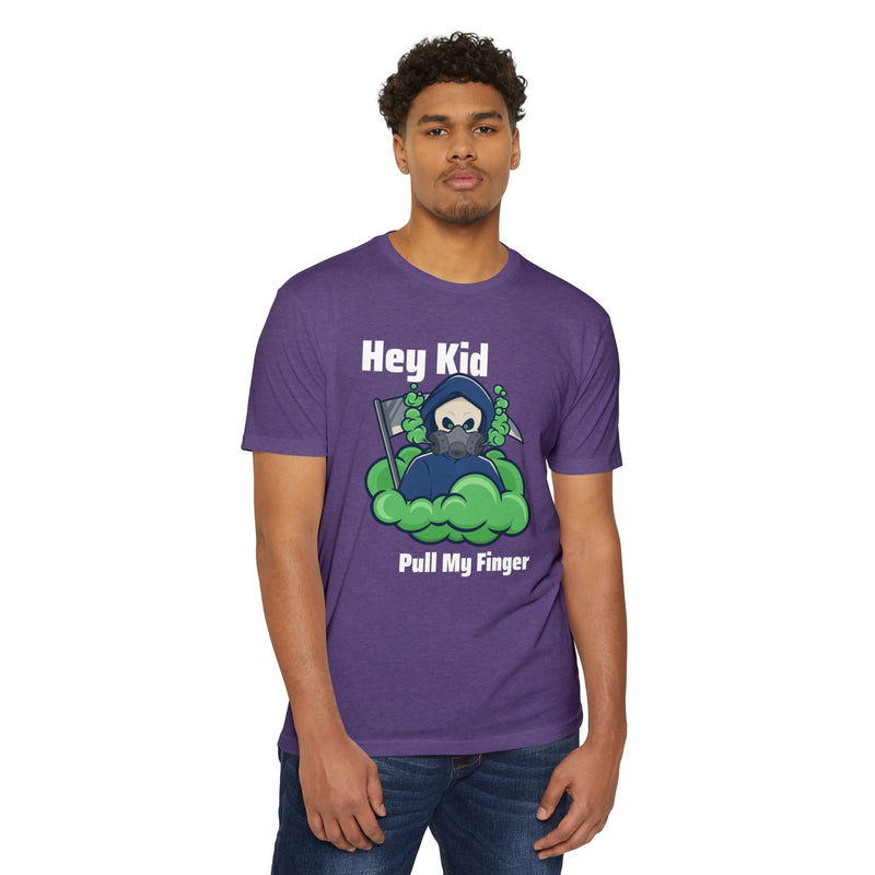 Hey Kid, Pull My Finger Unisex CVC Jersey T-shirt