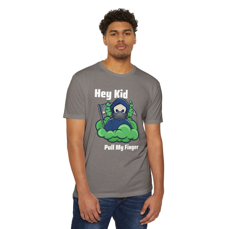 Hey Kid, Pull My Finger Unisex CVC Jersey T-shirt