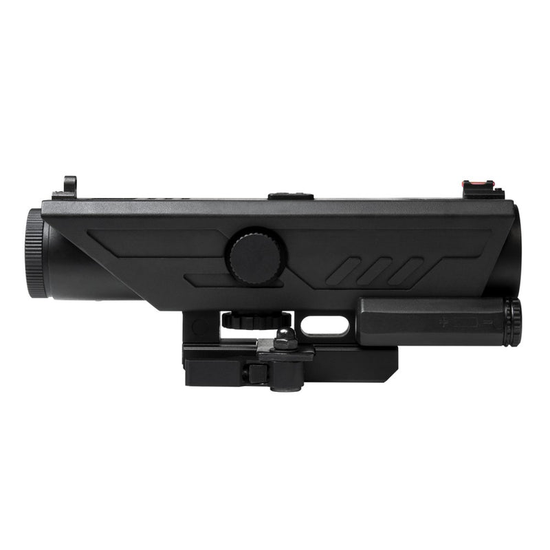 VISM by NcSTAR VDELP430G DELTA 4X30 SCOPE /WHITE & RED NAV LED/ AA BATTERIES/ LOCKING QUICK RELEASE MOUNT/ BLACK