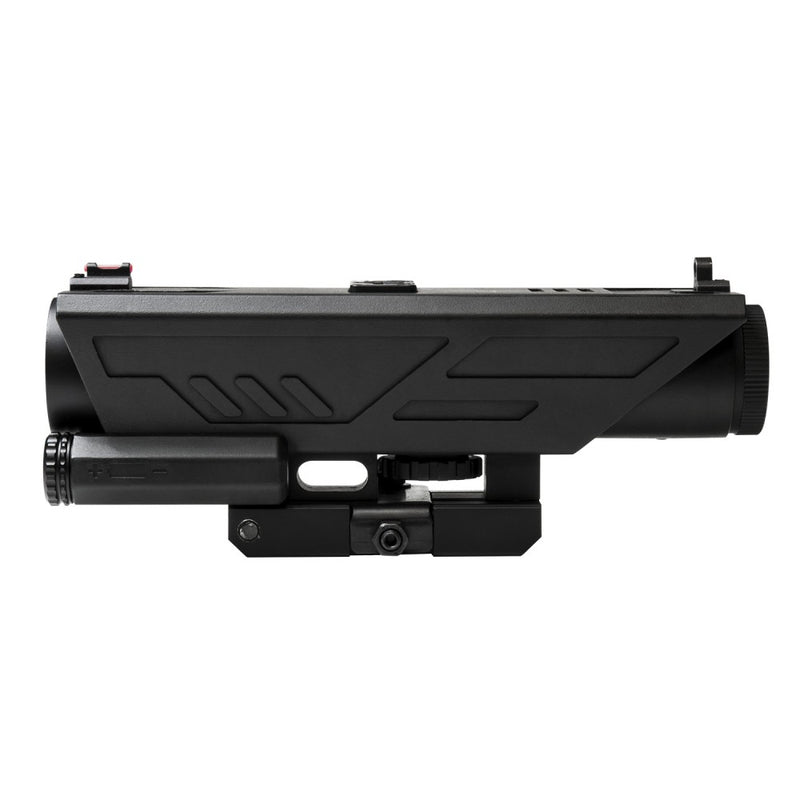 VISM by NcSTAR VDELP430G DELTA 4X30 SCOPE /WHITE & RED NAV LED/ AA BATTERIES/ LOCKING QUICK RELEASE MOUNT/ BLACK