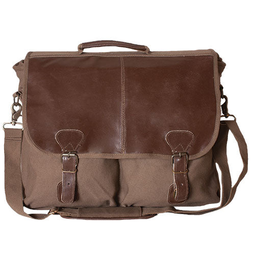 Fox Academic Portfolio Briefcase Shoulder Bag Brown