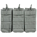 VISM by NcSTAR CVAR3MP2928U AR TRIPLE MAG POUCH/URBAN GRAY