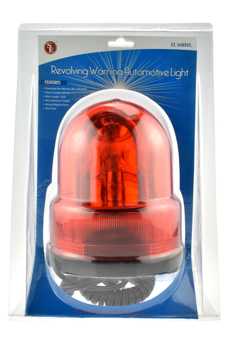 SE FL-10RWL Revolving Warning Automotive Light, Red