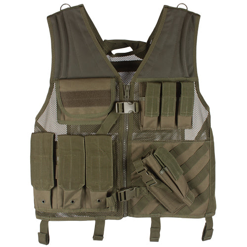 Fox Tactical Big & Tall Assault Cross Draw Vest Front Pockets