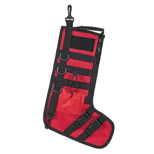 VISM by NcSTAR CNSTKG2986R TACTICAL HOLIDAY STOCKINGS - RED WITH BLACK TRIM