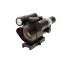 VISM by NcSTAR VDFLGQ142 RED DOT SIGHT/BUILT-IN GREEN LASER-LED FLASHLIGHT/QUICK RELEASE WEAVER MOUNT