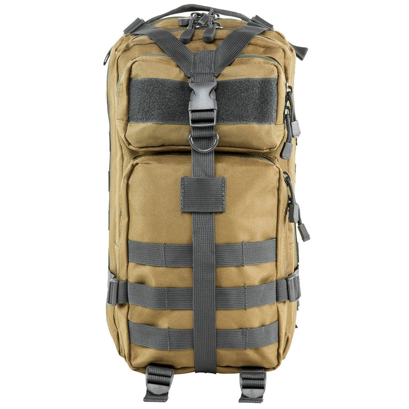 VISM by NcSTAR CBSTU2949 SMALL BACKPACK/TAN WITH URBAN GRAY TRIM