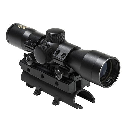 NcStar KSKSC430B-A Tri-Rail Cover 4X30 Scope and Rings Combo