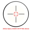 Athlon Optics Argos BTR Rifle Scope 30mm Tube 1-4x24mm FFP AHSR 14 IR MIL 214054