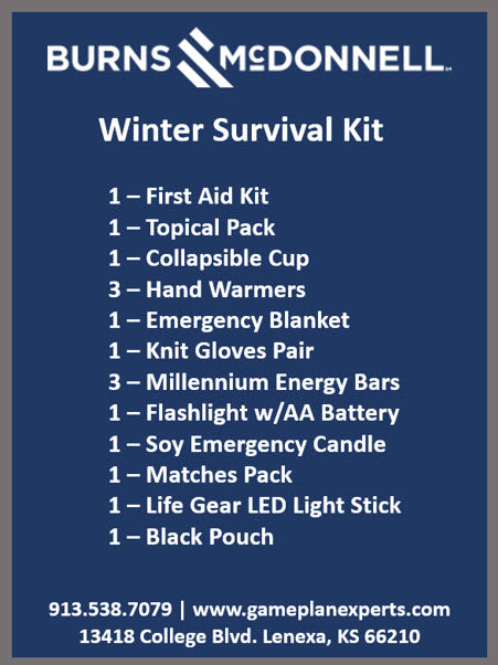 Custom Logo Winter Survival Kits