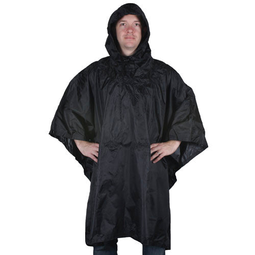 Fox Tactical Ripstop Poncho Solid Black 