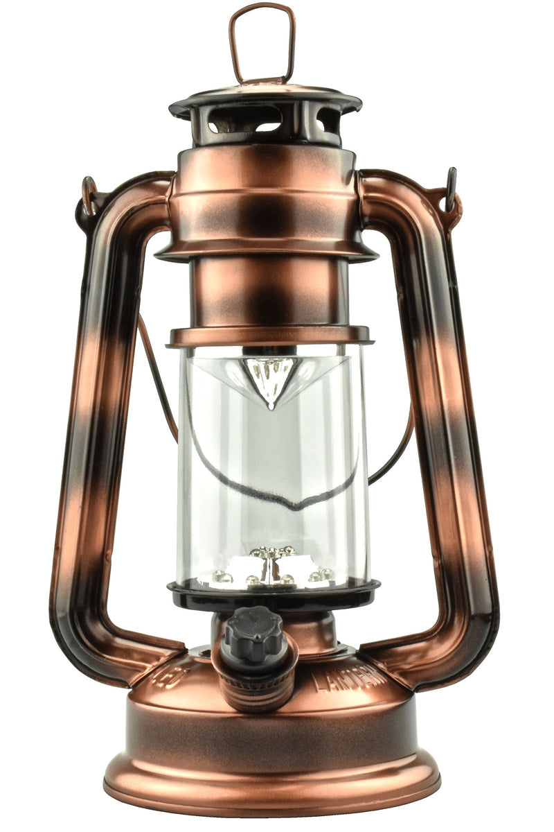 SE FL805-15C 15 LED Hurricane Lantern with Dimmer Switch (Copper)