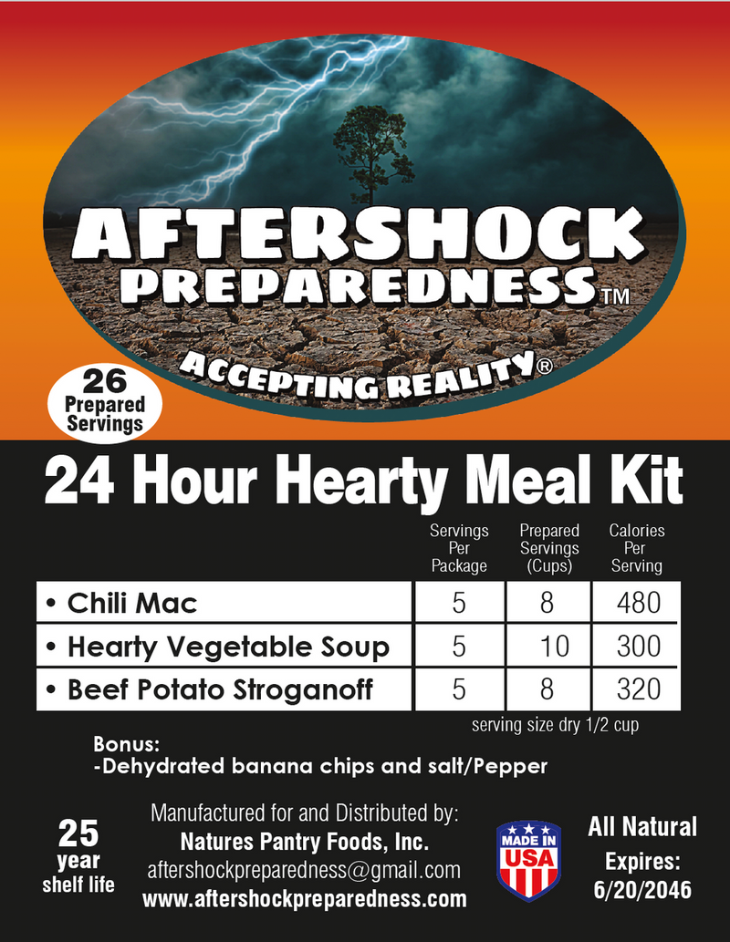 Aftershock 24 Hour Hearty Meal