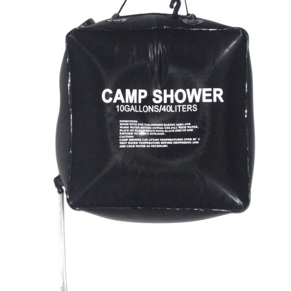 hanging camp shower bag