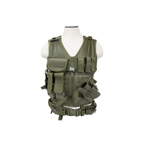 VISM by NcSTAR CTV2916G TACTICAL VEST/GREEN  M-XL