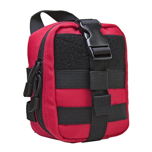 VISM by NcSTAR CVSEMT2988R SMALL MOLLE EMT POUCH/ RED WITH BLACK TRIM