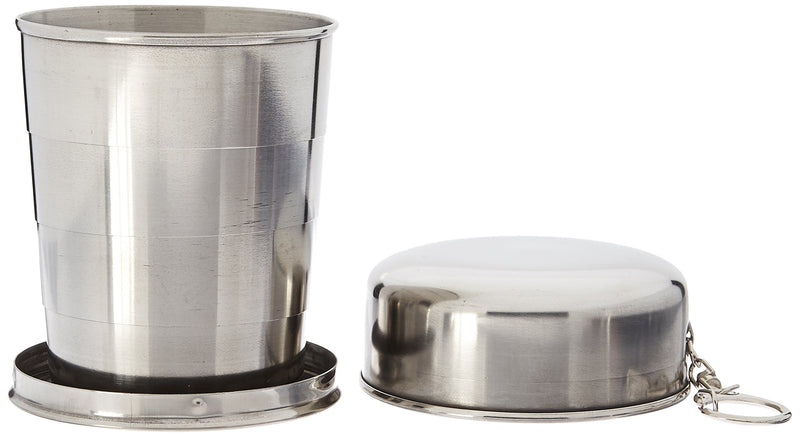 SE OD-CG262C Survivor Series Stainless Steel Collapsible Cup with Hard Case (4.7 fl. oz.)