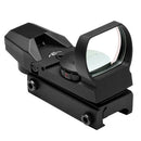 NcSTAR D4RGB RED & GREEN DOT REFLEX SIGHT /4 DIFFERENT RETICLES/WEAVER BASE/BLACK