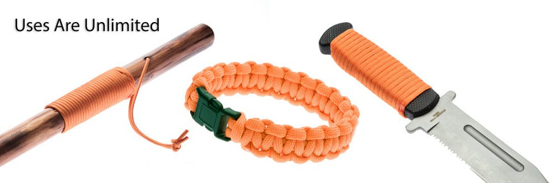 SE PC503OR55 Survivor Series Emergency Orange with Reflective Tracer 7-Strand 550 Paracord (500 Feet)