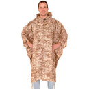 Fox Tactical Ripstop Poncho Digital Desert Brown