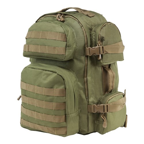 VISM by NcSTAR CBGT2911 TACTICAL BACKPACK/OD GREEN WITH TAN TRIM
