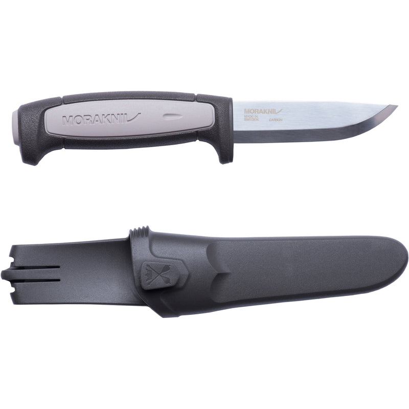 Morakniv Craftline Robust Trade Knife with Carbon Steel Blade and Combi Sheath (3.6-Inches)
