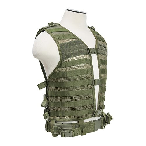 VISM by NcSTAR CPV2915G MOLLE/PALS VEST/GREEN  M-XL