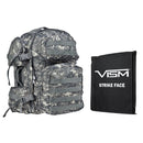 LEVEL IIIA VISM by NcSTAR BSCBD2911-A TACTICAL BACKPACK WITH 10"x12" LEVEL IIIA SOFT BALLISTIC PANEL/ DIGITAL CAMO