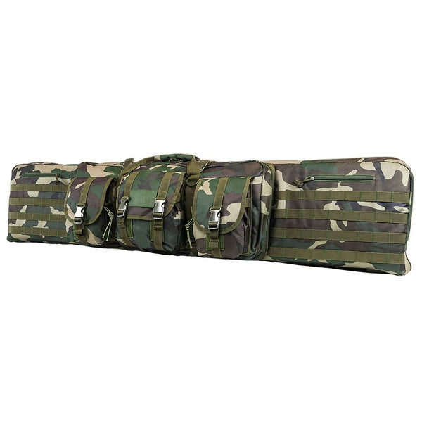 VISM by NcSTAR CVDC2946WC-42 DOUBLE CARBINE CASE/WOODLAND CAMO/42 IN