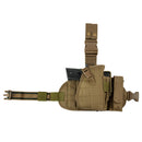 VISM by NcSTAR CVDLHOL2956T DROP LEG HOLSTER + PANEL + MAG POUCH - TAN