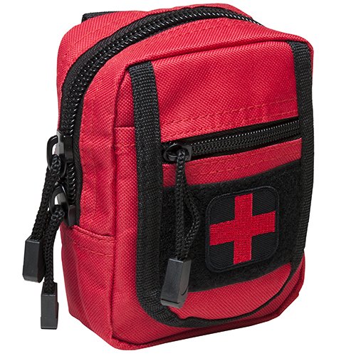 VISM by NcSTAR C1RTK1R-A COMPACT TRAUMA KIT/ LEVEL 1/ RED WITH BLACK TRIM
