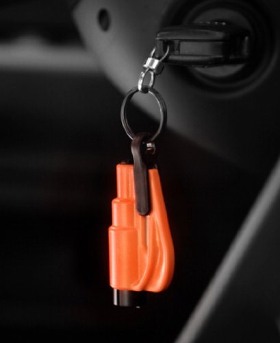 RESQME The Original Keychain Car Escape Tool, Made in USA (Red)