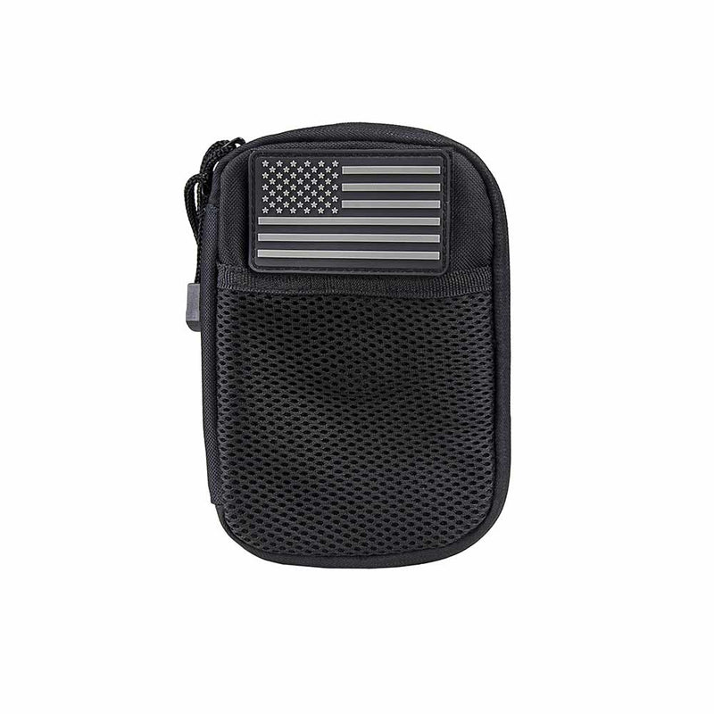 VISM by NcSTAR MOLLE UTILITY POUCH WITH U.S. PATCH BLACK