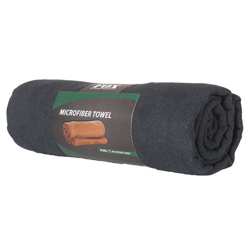 Fox Tactical Microfiber Towel Camping Gear Large Black