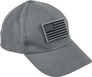 VooDoo Tactical 20-9351014000 Cap with Removable Flag Patch Gray