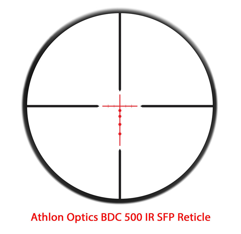 Athlon Optics Neos Rifle Scope 1" Tube 3-9x40mm SFP BDC 500 IR 216002
