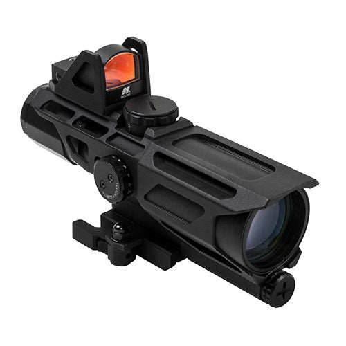VISM by NcSTAR VSTM3940GDV3 GEN3 ULTIMATE SIGHTING SYSTEM 3-9X40 SCOPE/ WITH RED DOT OPTIC/ AA BATTERY/ LOCKING QUICK RELEASE MOUNT/ MIL-DOT/ BLACK