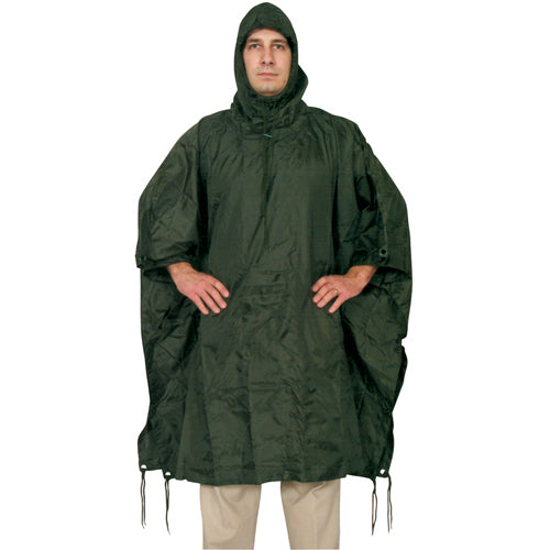 Fox Tactical Ripstop Poncho Olive Drab
