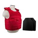LEVEL IIIA EXPERT PLATE CARRIER WITH 10"X12' LEVEL IIIA SHOOTER'S CUT 2X HARD BALLISTIC PLATES RED