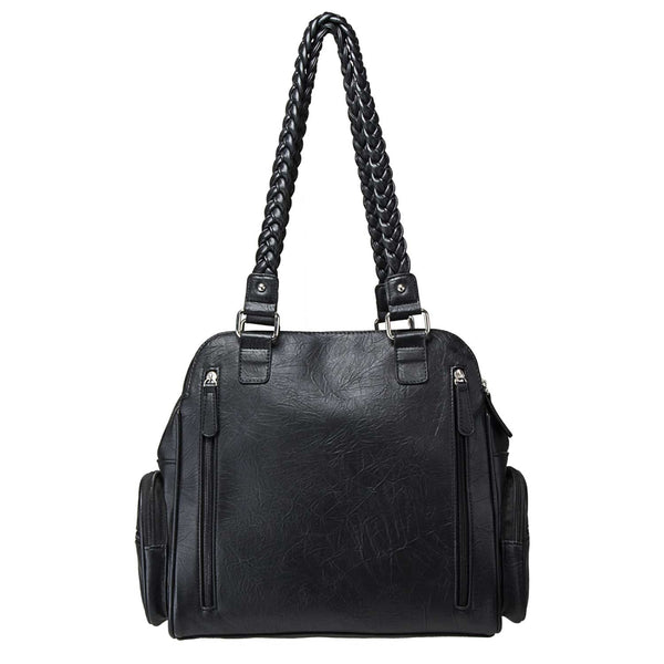 VISM by NcSTAR Concealed Carry BWB001 Braided Shoulder Bag Black