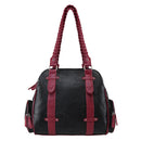 VISM by NcSTAR Concealed Carry BWB002 Braided Shoulder Bag Black w/ Burgundy Trim