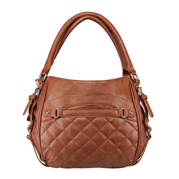 VISM by NcSTAR Concealed Carry BWD003 Quilted Hobo Bag Brown