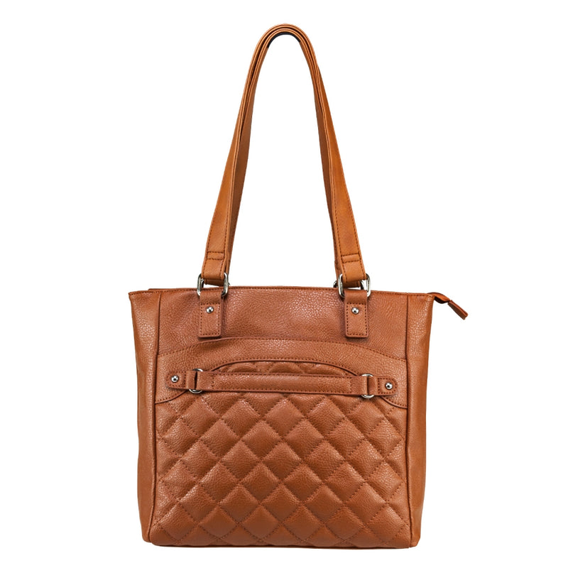 VISM by NcSTAR Concealed Carry Tote Bag BWH003 Quilted Tote Brown