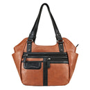 VISM by NcSTAR Concealed Carry BWM003 Hobo Bag Large Brown w/ Black Trim