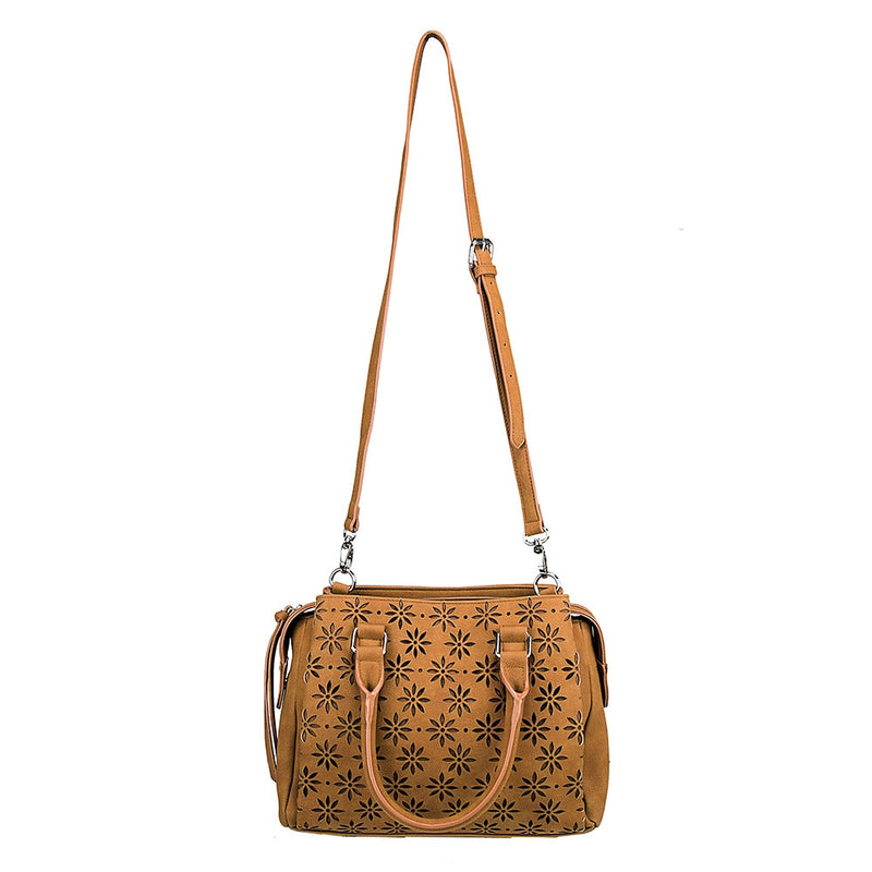 VISM by NcSTAR Concealed Carry BWQ002 Daisy Crossbody Satchel Brown