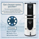 Crown Berkey CRN8X2-BB 6 Gal. Water Purifier With 2 Filters