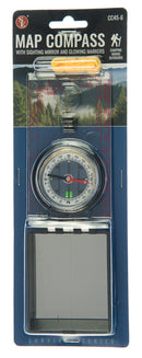 SE CC45-6 Map Compass With Sighting Mirror Glowing Markers & Lanyard